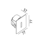 Square Slot in Wall Light gallery detail image