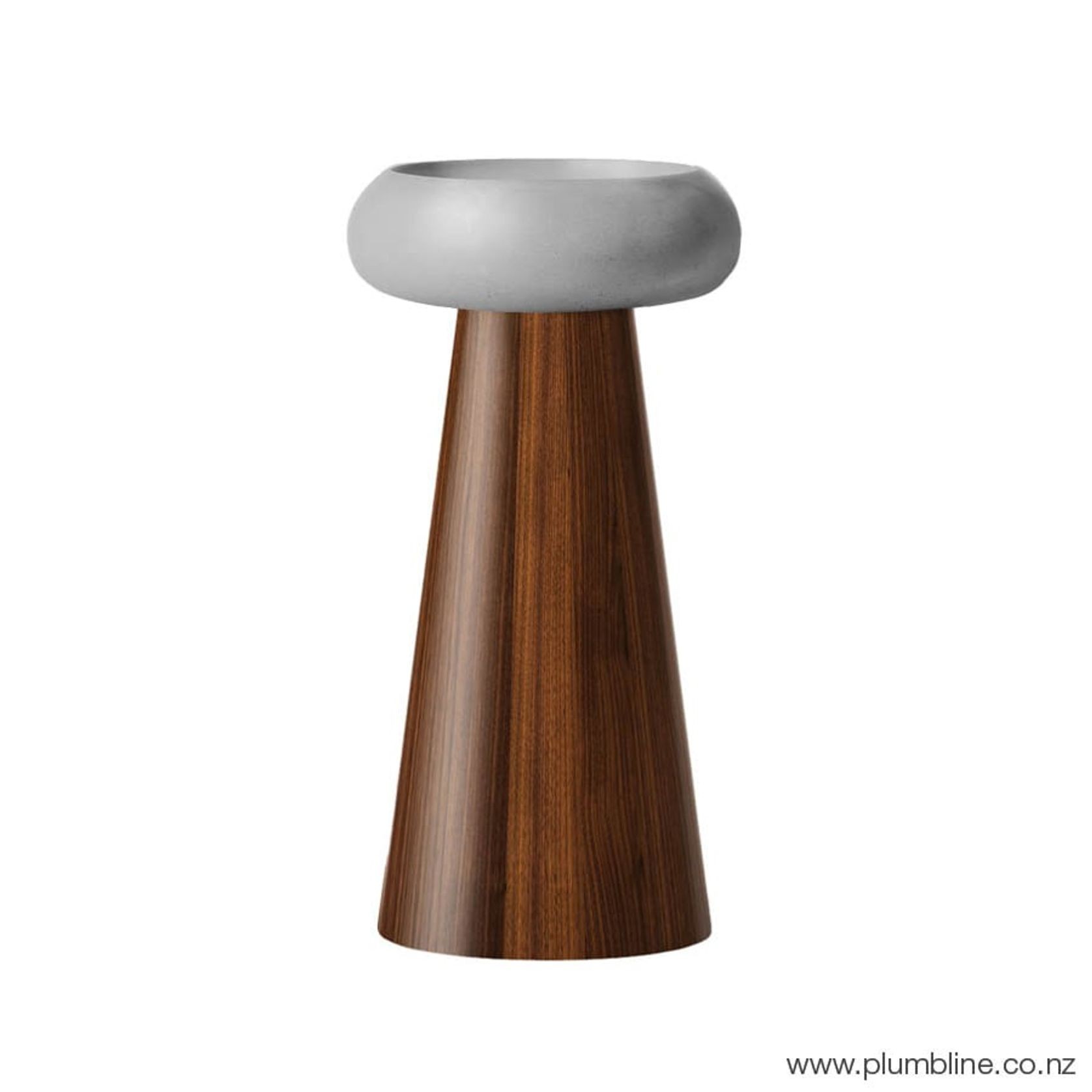 Zaftig Basin With Timber Pedestal gallery detail image
