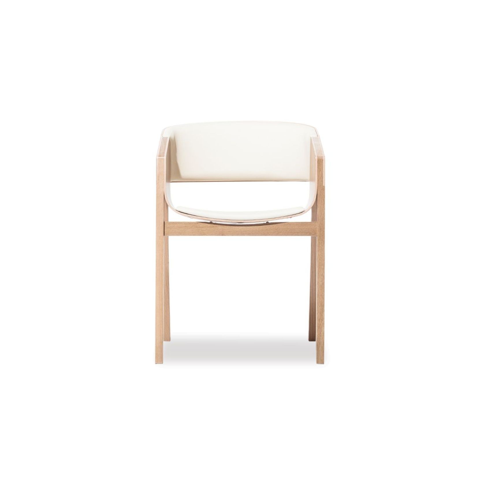 Merano Armchair - Natural Oak - White Pad - by TON gallery detail image