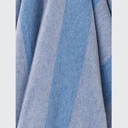 NZ Wool Throw - Stripe Blue | 100% Merino Wool gallery detail image
