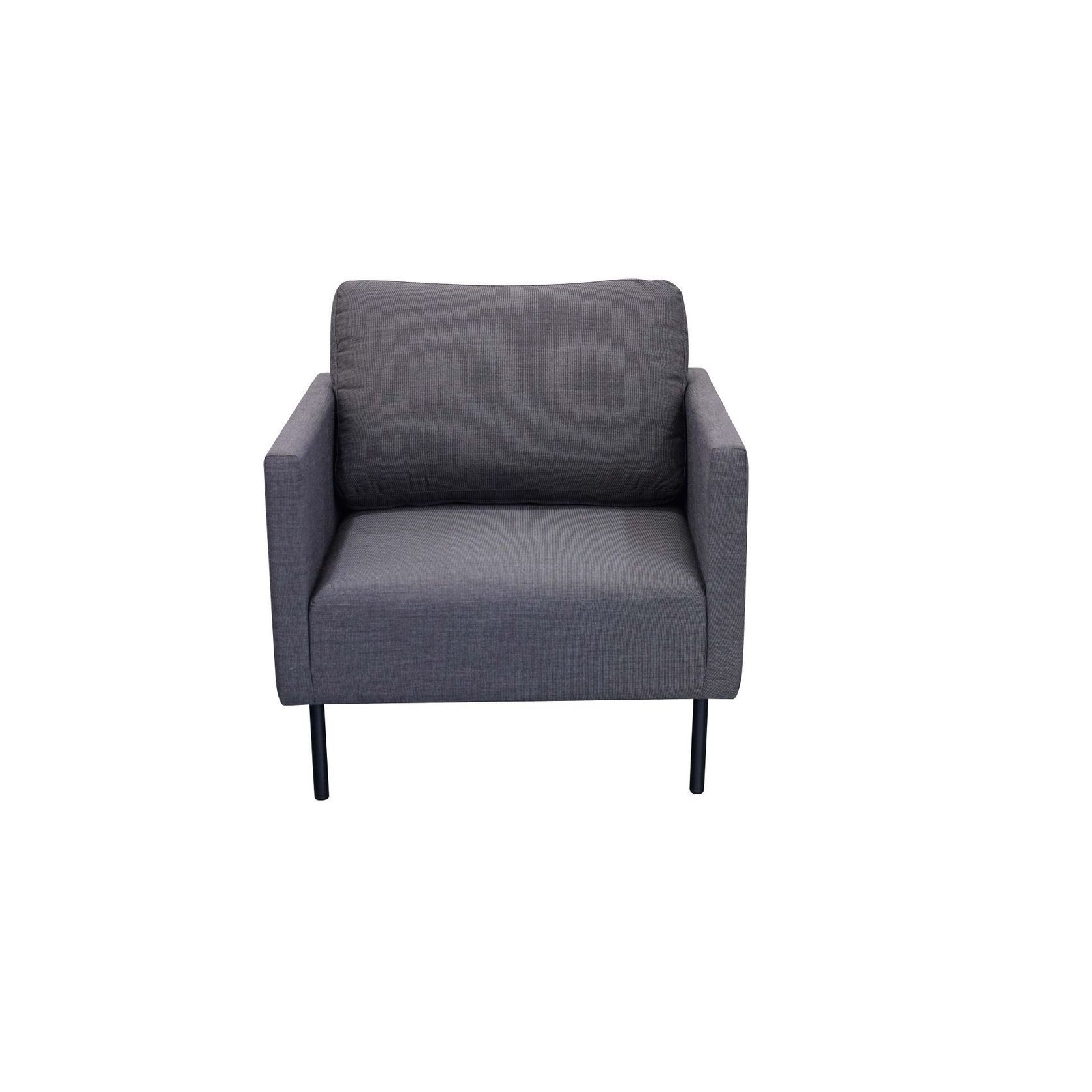 Milan 2-Seater Lounge Set - Black gallery detail image