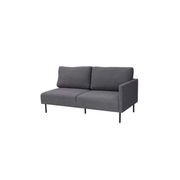Milan Corner Sofa - Black gallery detail image