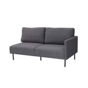 Milan Corner Sofa - Black gallery detail image