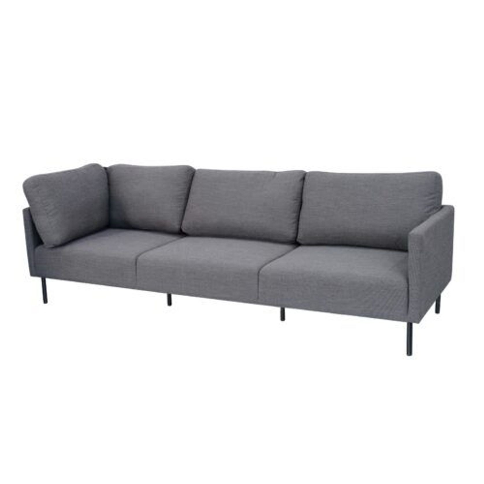 Milan Corner Sofa - Black gallery detail image