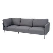 Milan Corner Sofa - Black gallery detail image