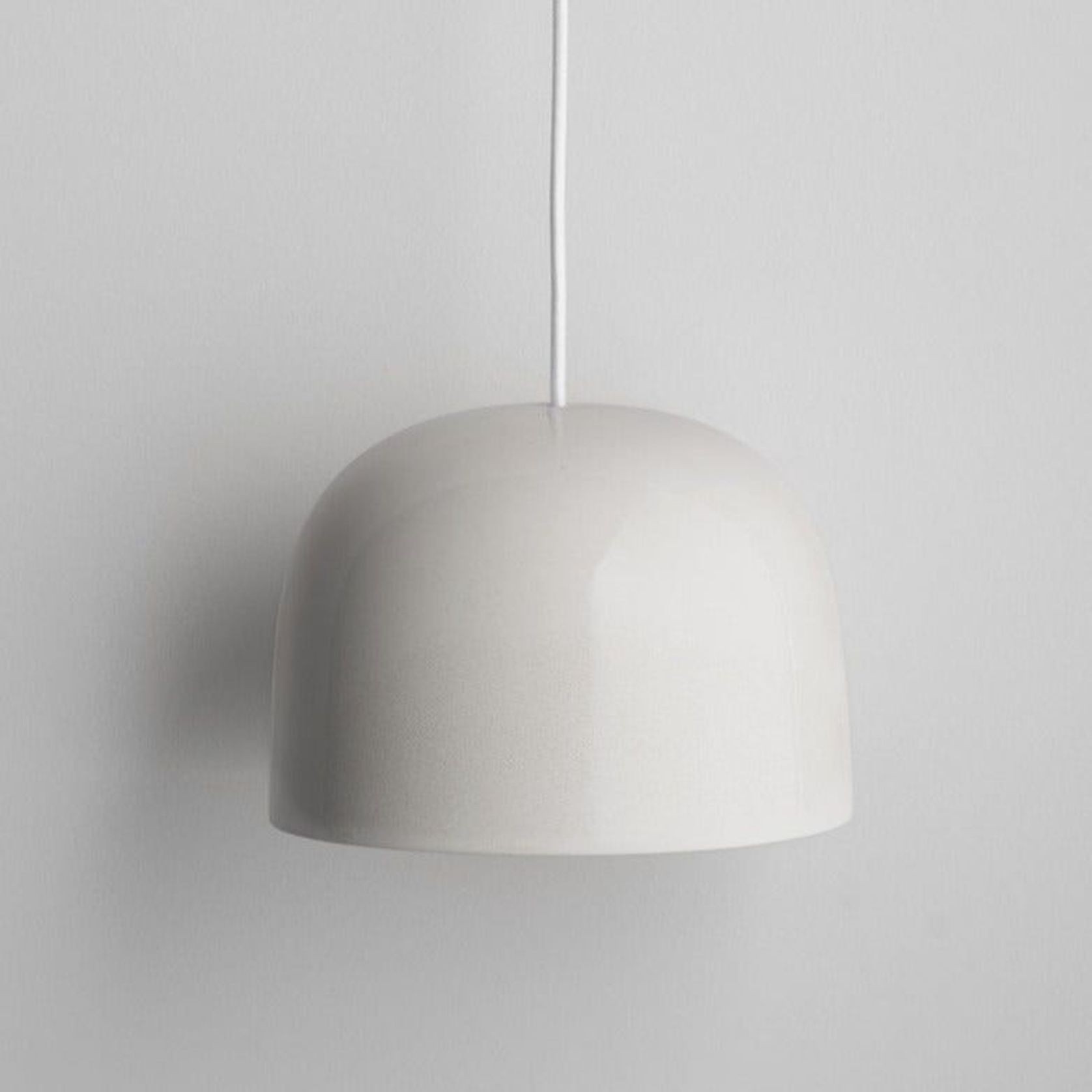 Ceramic Pendant Bell Light Large gallery detail image