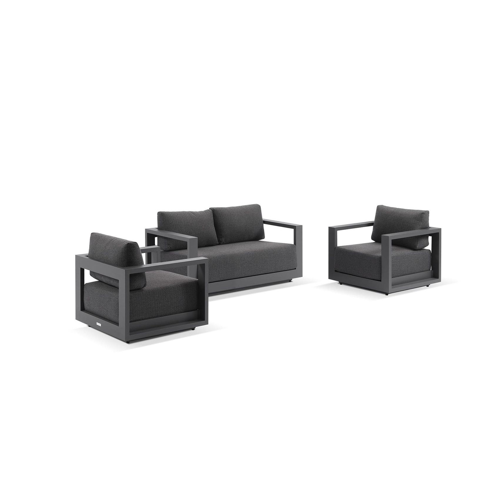 Milos 4pc Outdoor Aluminium Lounge Setting gallery detail image