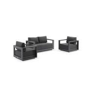 Milos 4pc Outdoor Aluminium Lounge Setting gallery detail image
