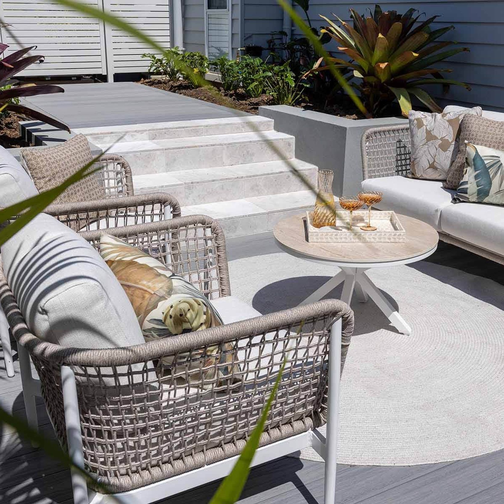 Mira 4pc Outdoor Lounge Setting gallery detail image