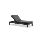 Monaco Sun Lounger with Sunbrella Cushion | Charcoal gallery detail image