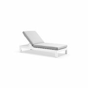 Monaco Sun Lounger with Sunbrella Cushion | White gallery detail image