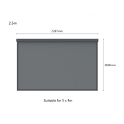 Motorised Blind For Caribbean Wall Mounted Pergola gallery detail image