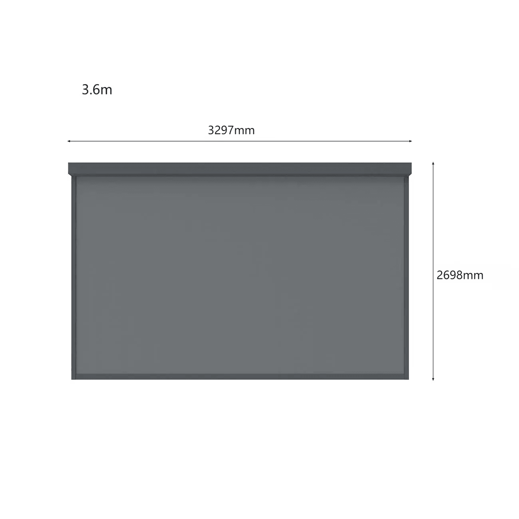 Motorised Blind For Caribbean Wall Mounted Pergola gallery detail image