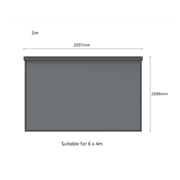 Motorised Blind For Caribbean Wall Mounted Pergola gallery detail image