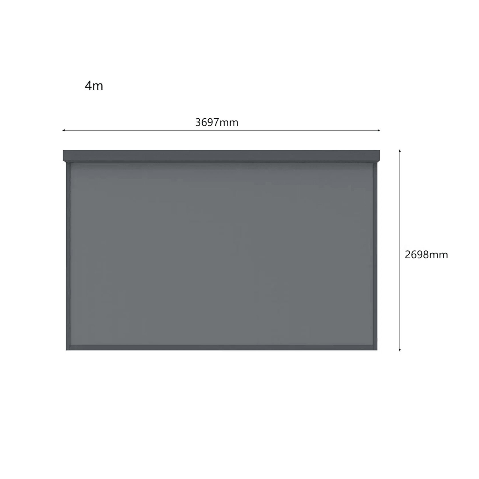 Motorised Blind For Caribbean Wall Mounted Pergola gallery detail image