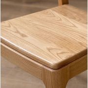 Munich Natural Solid Oak Dining Chair gallery detail image