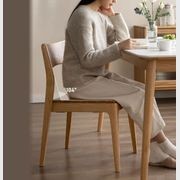 Munich Natural Solid Oak Dining Chair gallery detail image