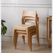 Munich Natural Solid Oak Dining Chair gallery detail image