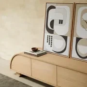 Muse Entertainment Unit 210cm - Oak gallery detail image