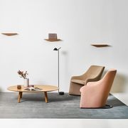 Nagi Low Fixed Armchair - Smooth Upholstery gallery detail image