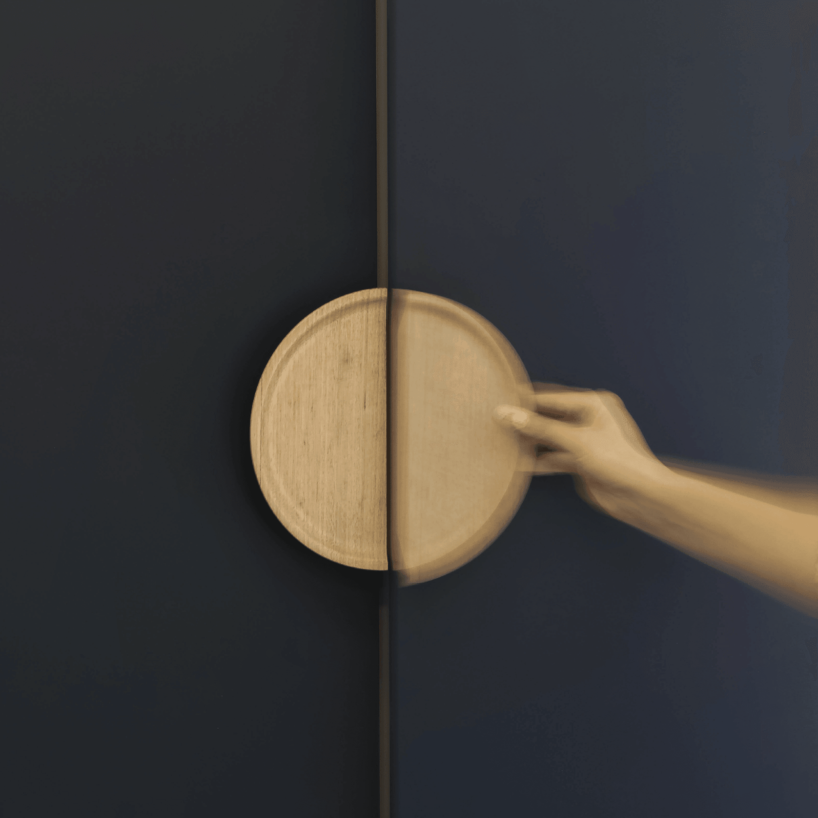 Timber Dished Semi Round Handles gallery detail image