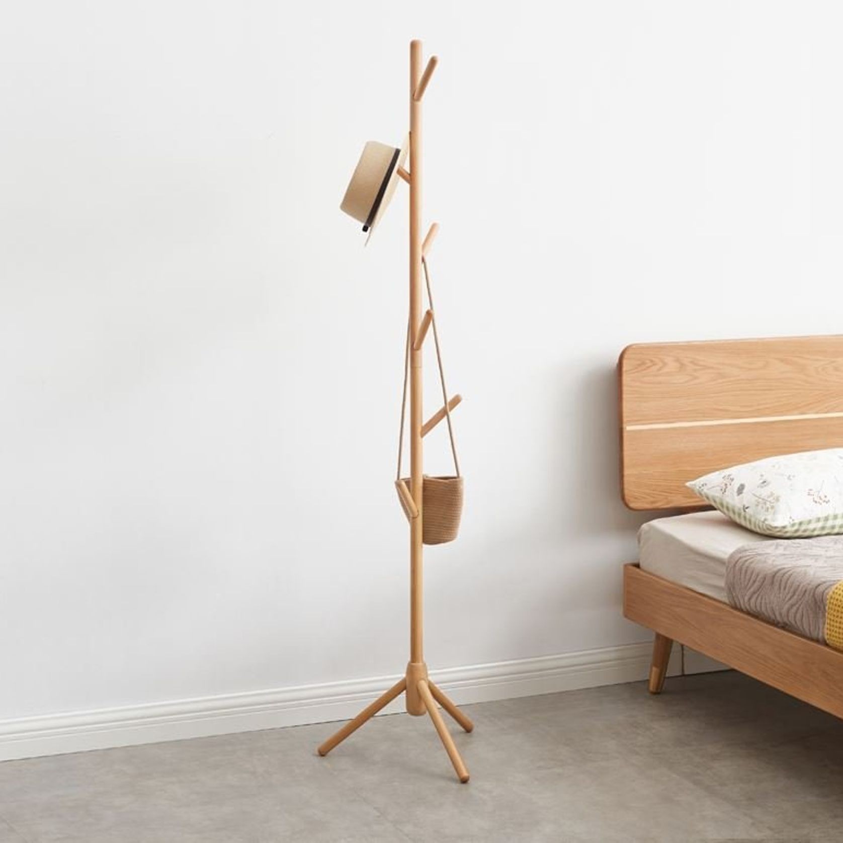 Natural Solid Beech Hallway Coat Rack Design 2 ArchiPro NZ