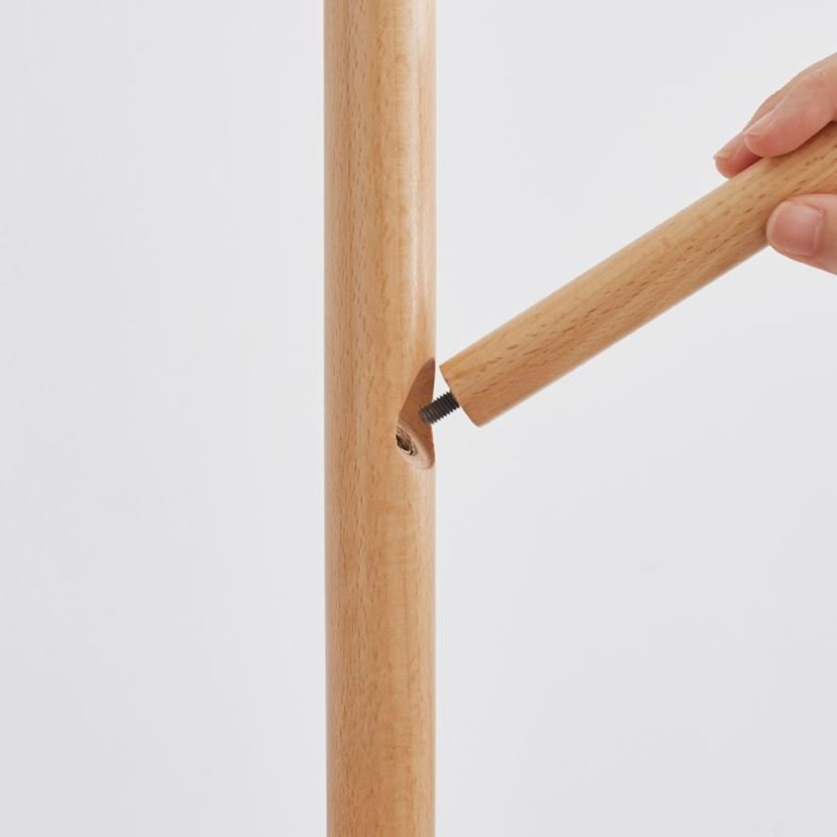 Natural Solid Beech Hallway Coat Rack Design 2 ArchiPro NZ
