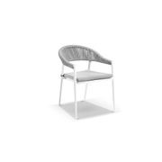 Adele Round Ceramic Table With Nivala Chairs 9pc Outdoor Dining Setting gallery detail image