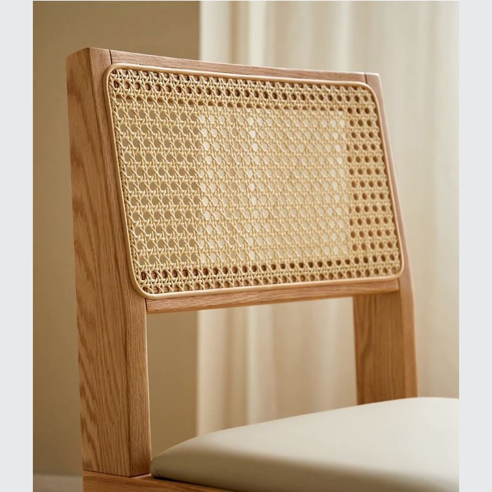 Nordic Designer Solid Oak Dining Chair gallery detail image