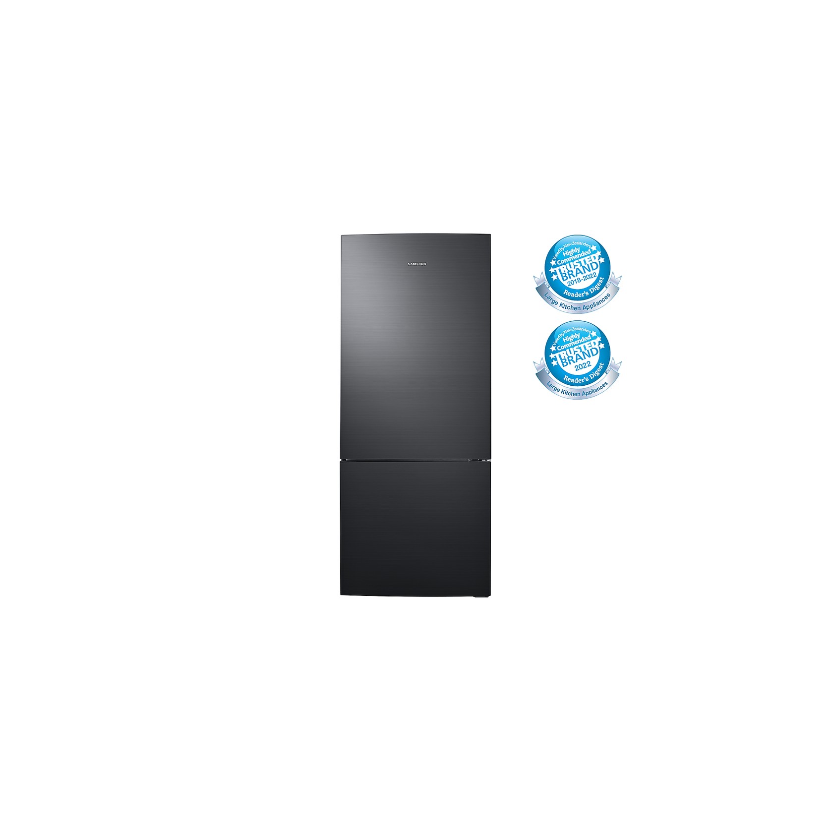 427L Bottom Mount Fridge All Around Cooling Matte Black gallery detail image