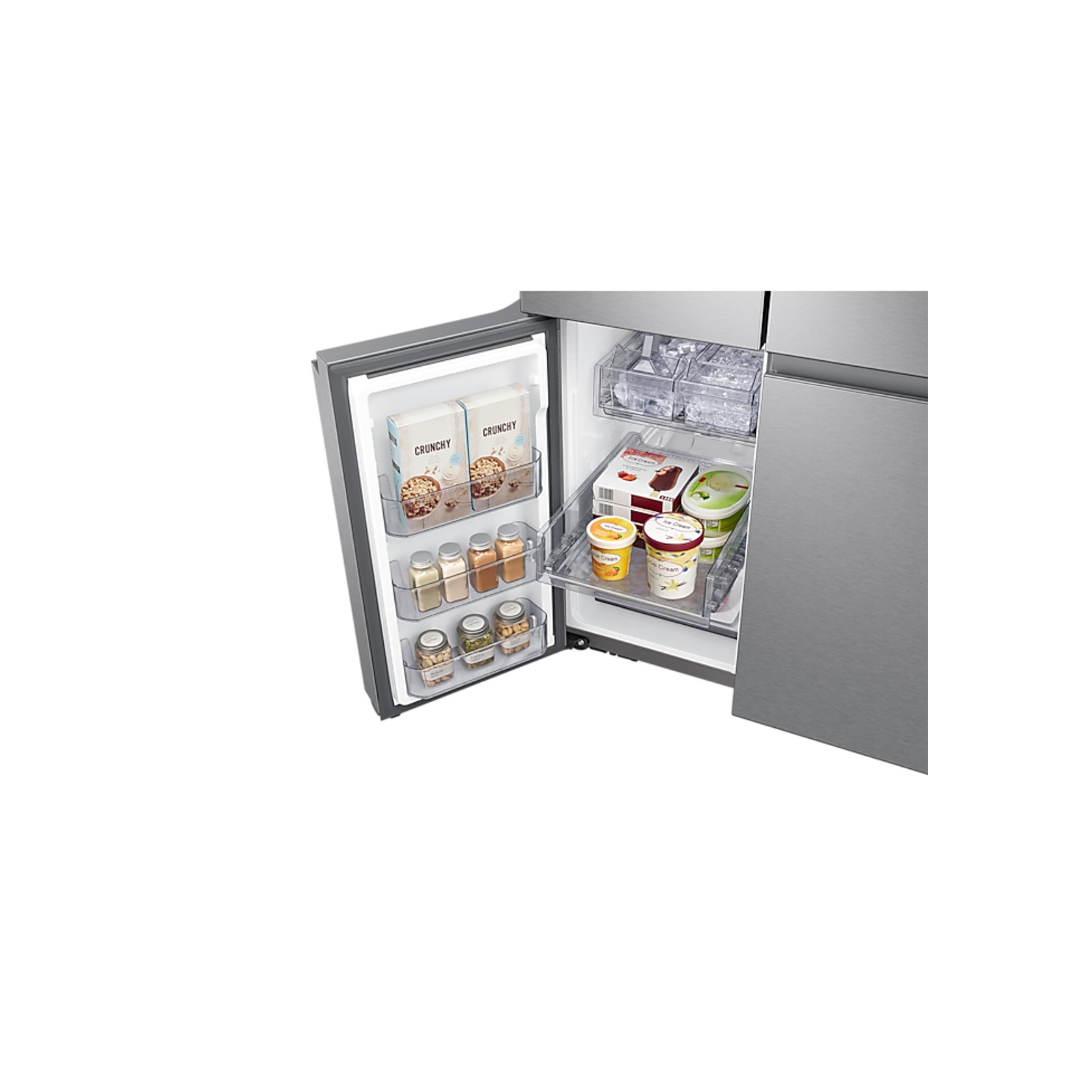 648L Beverage Showcase French Door Fridge Matte Silver gallery detail image