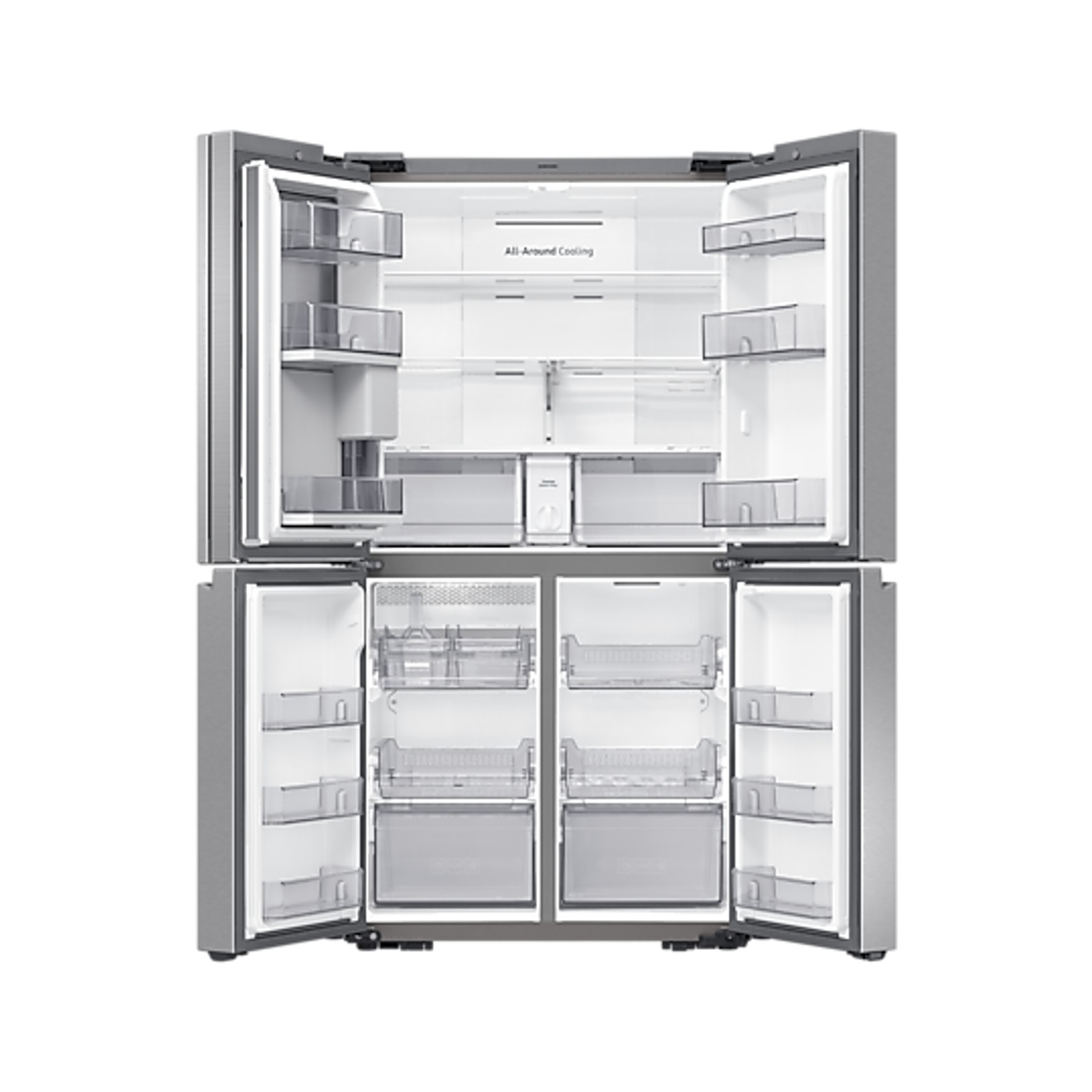 648L Beverage Showcase French Door Fridge Matte Silver gallery detail image