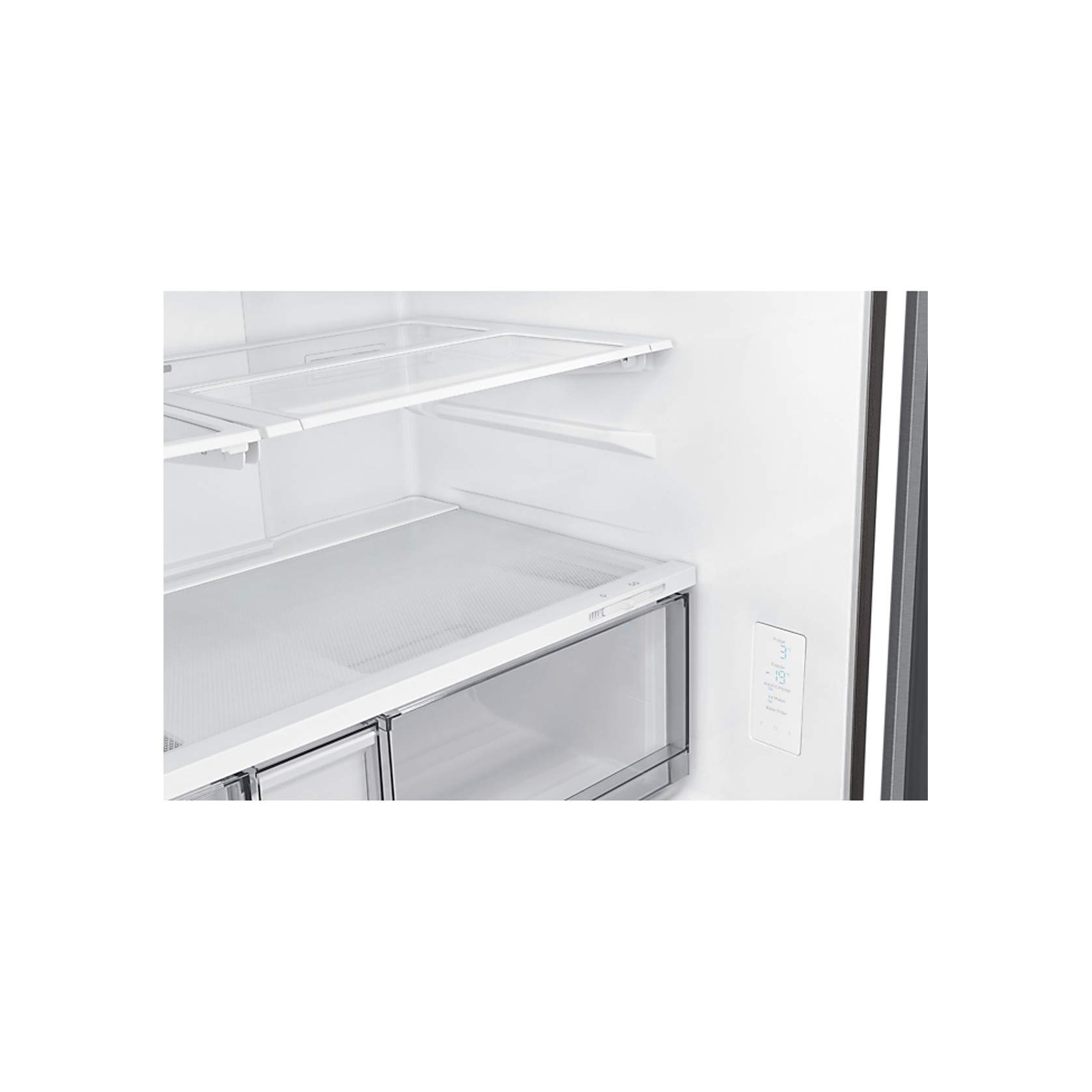 648L Beverage Showcase French Door Fridge Matte Silver gallery detail image