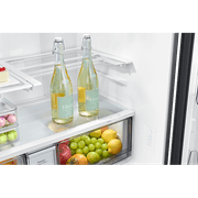 648L Beverage Showcase French Door Fridge Matte Black gallery detail image