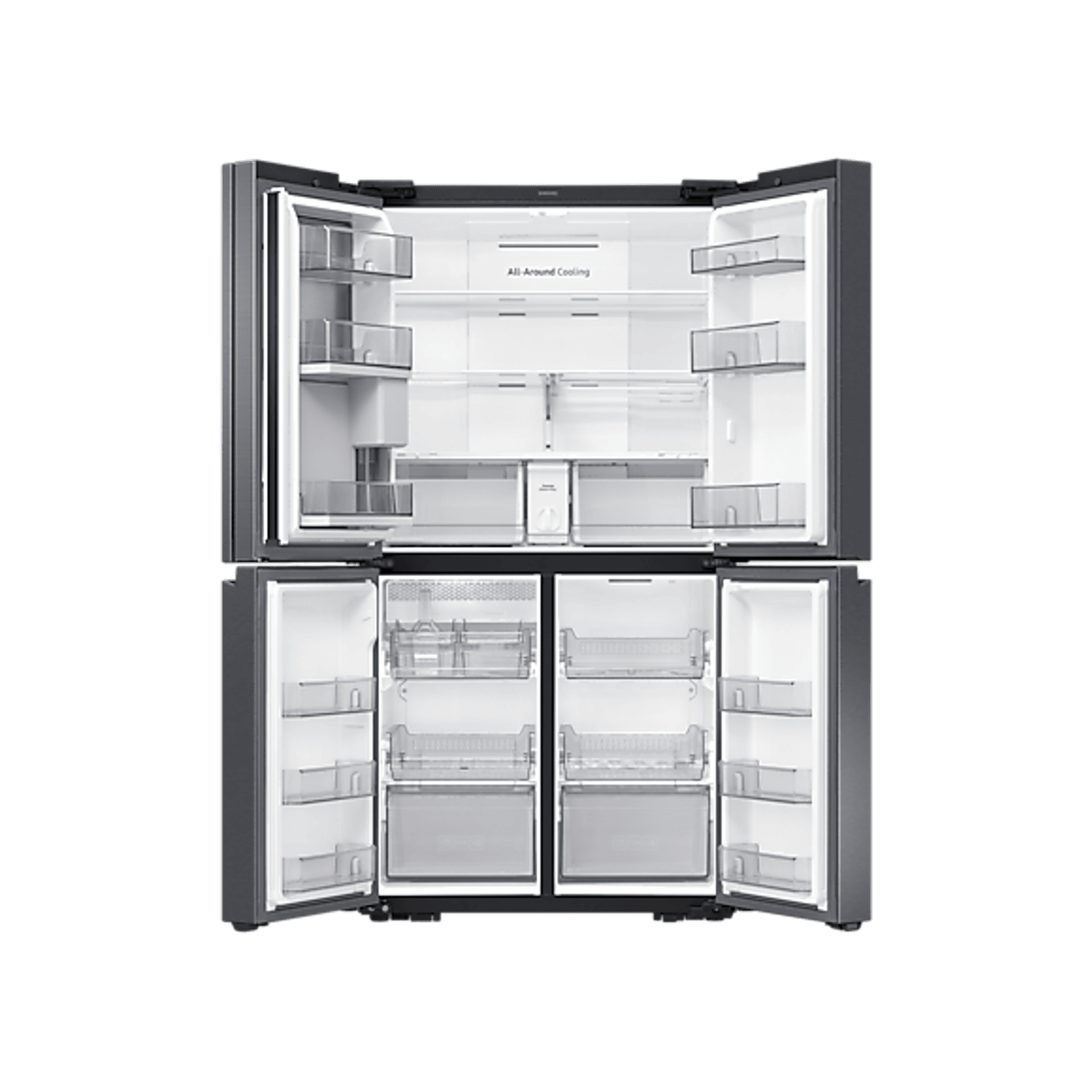 648L Beverage Showcase French Door Fridge Matte Black gallery detail image