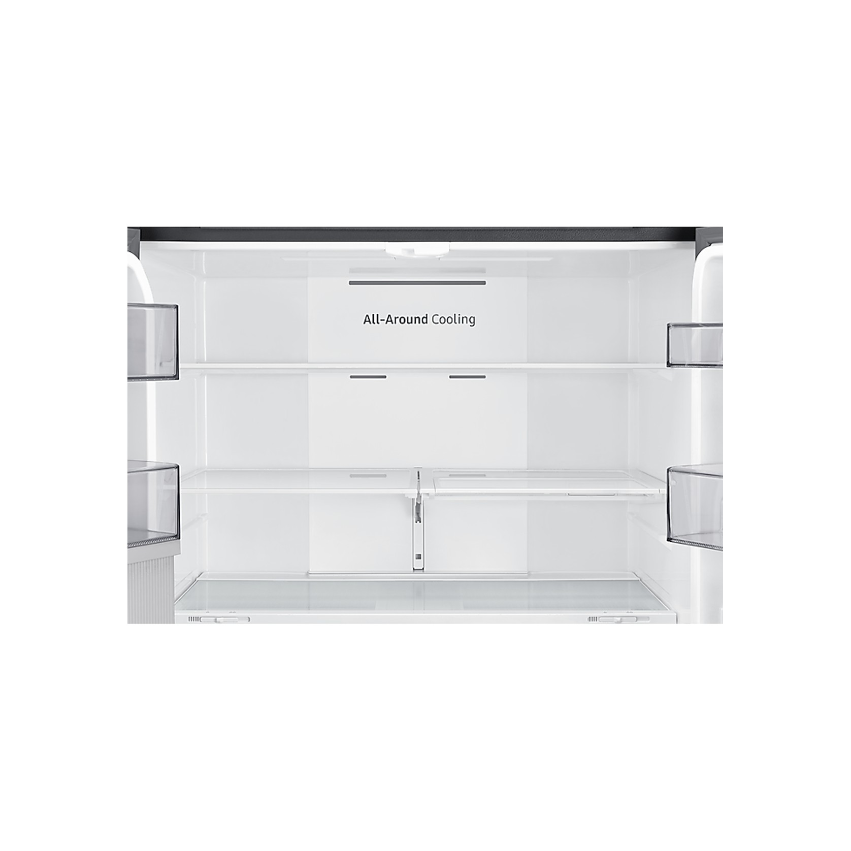 648L Beverage Showcase French Door Fridge Matte Black gallery detail image