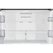648L Beverage Showcase French Door Fridge Matte Black gallery detail image