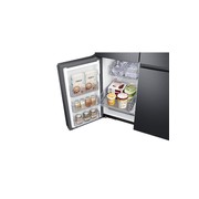 648L Beverage Showcase French Door Fridge Matte Black gallery detail image