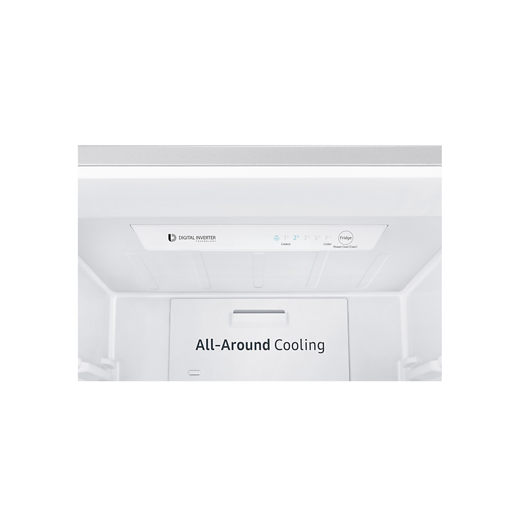 280L Bottom Mount Fridge All Around Cooling Snow White gallery detail image
