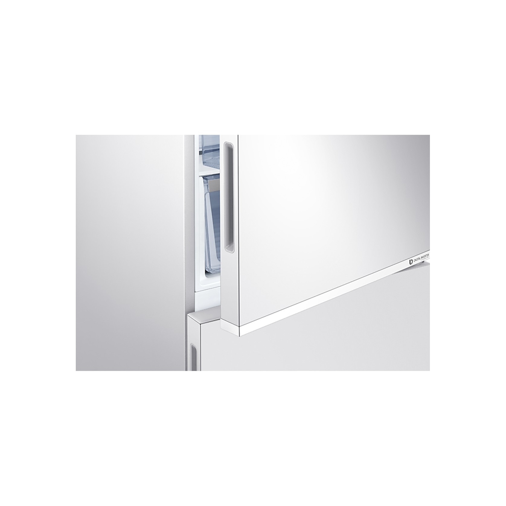 280L Bottom Mount Fridge All Around Cooling Snow White gallery detail image