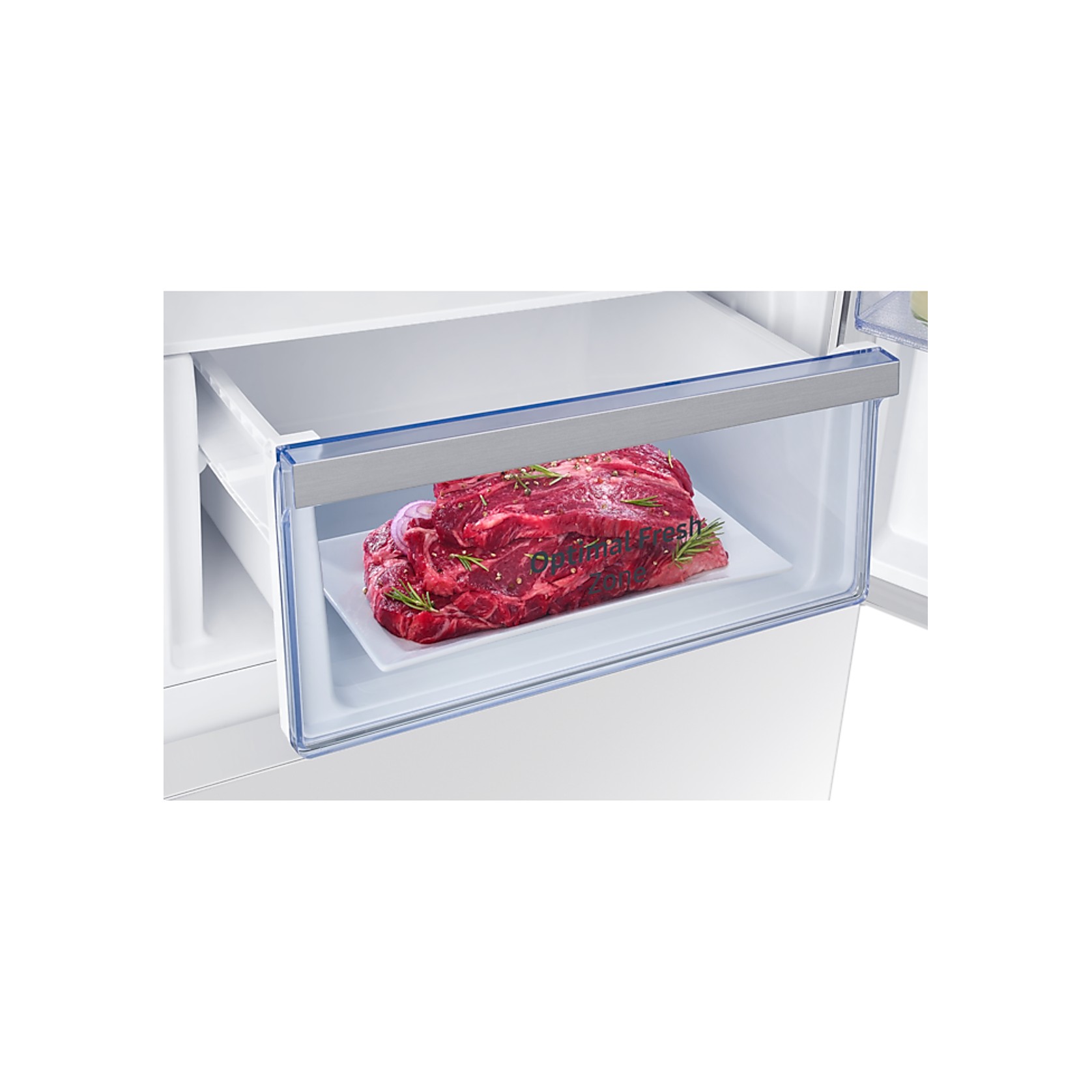 280L Bottom Mount Fridge All Around Cooling Snow White gallery detail image