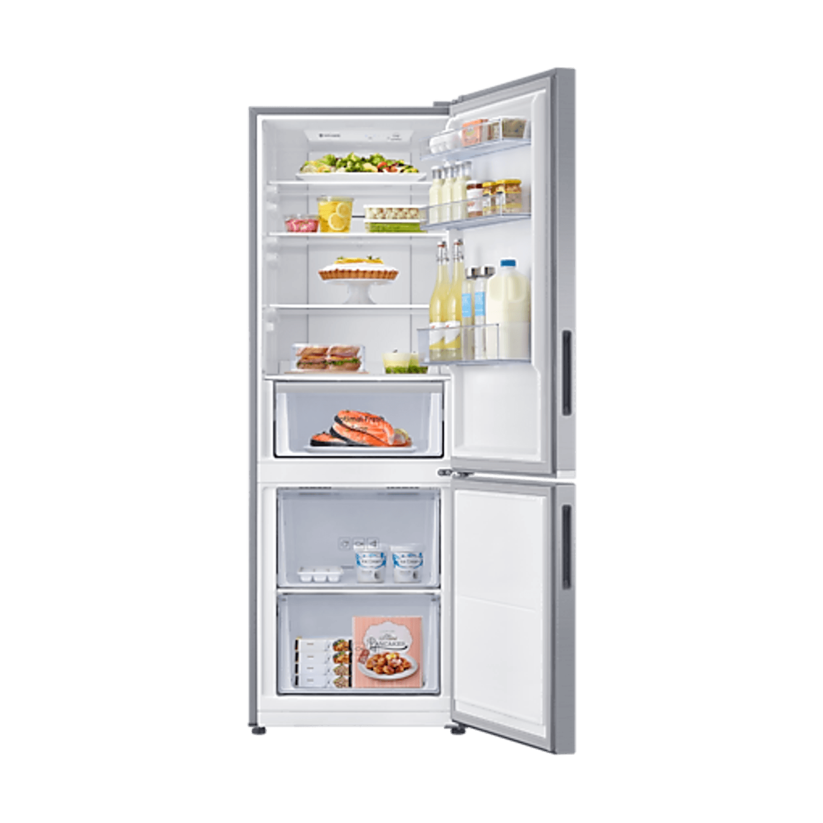 310L Bottom Mount Fridge All Around Cooling Elegant Inox gallery detail image