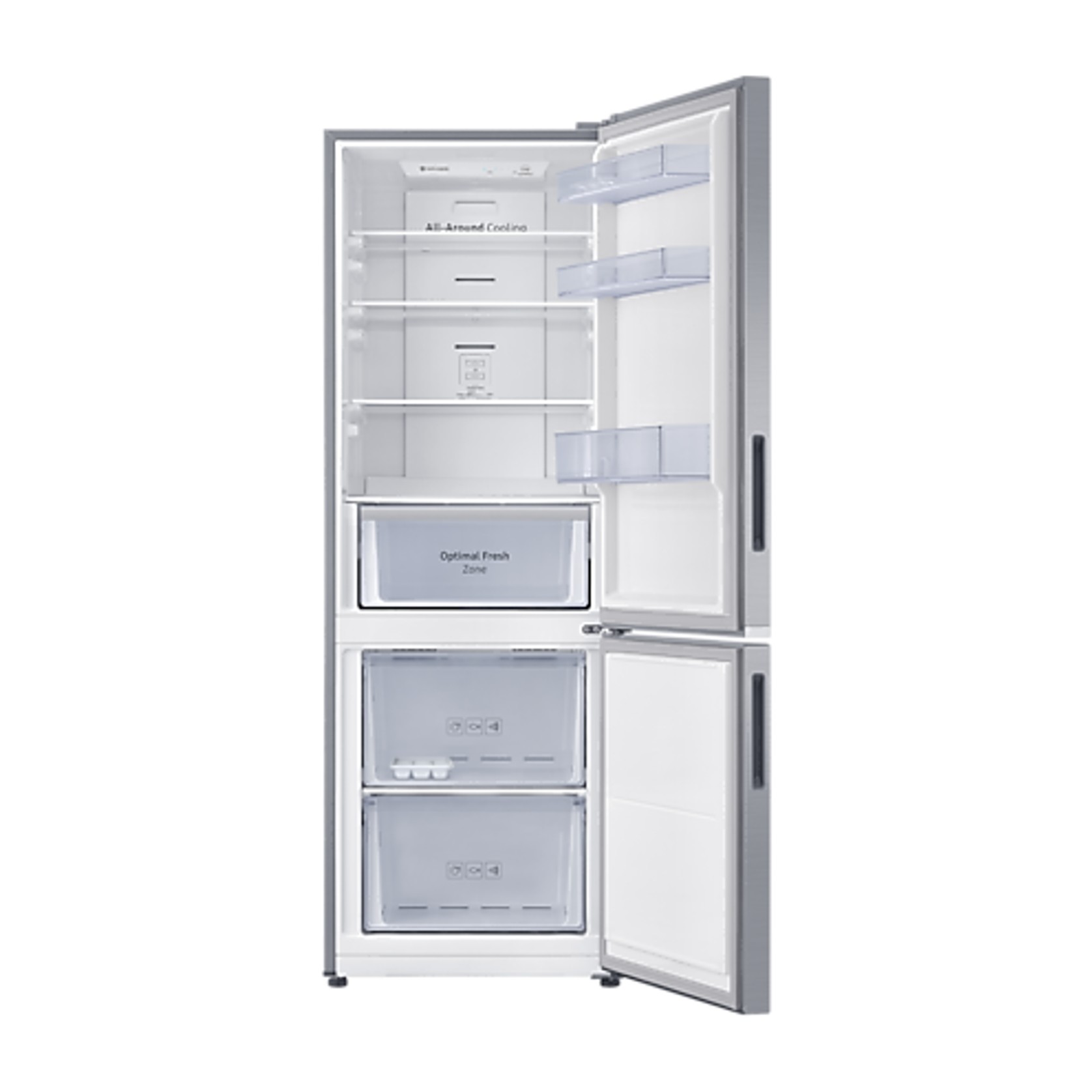 310L Bottom Mount Fridge All Around Cooling Snow White gallery detail image