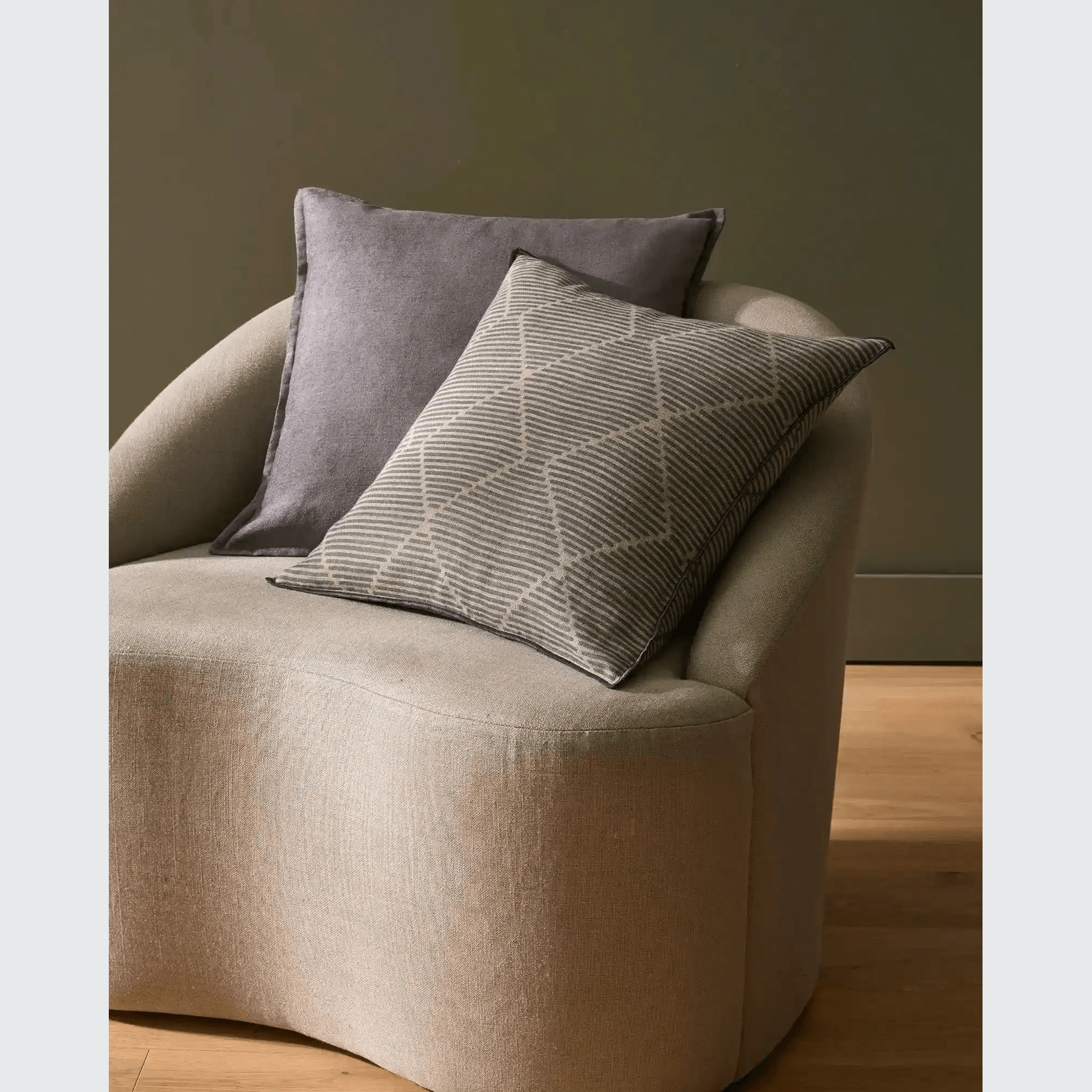 Weave Home Fiore Cushion - Denim | Square and Lumbar gallery detail image