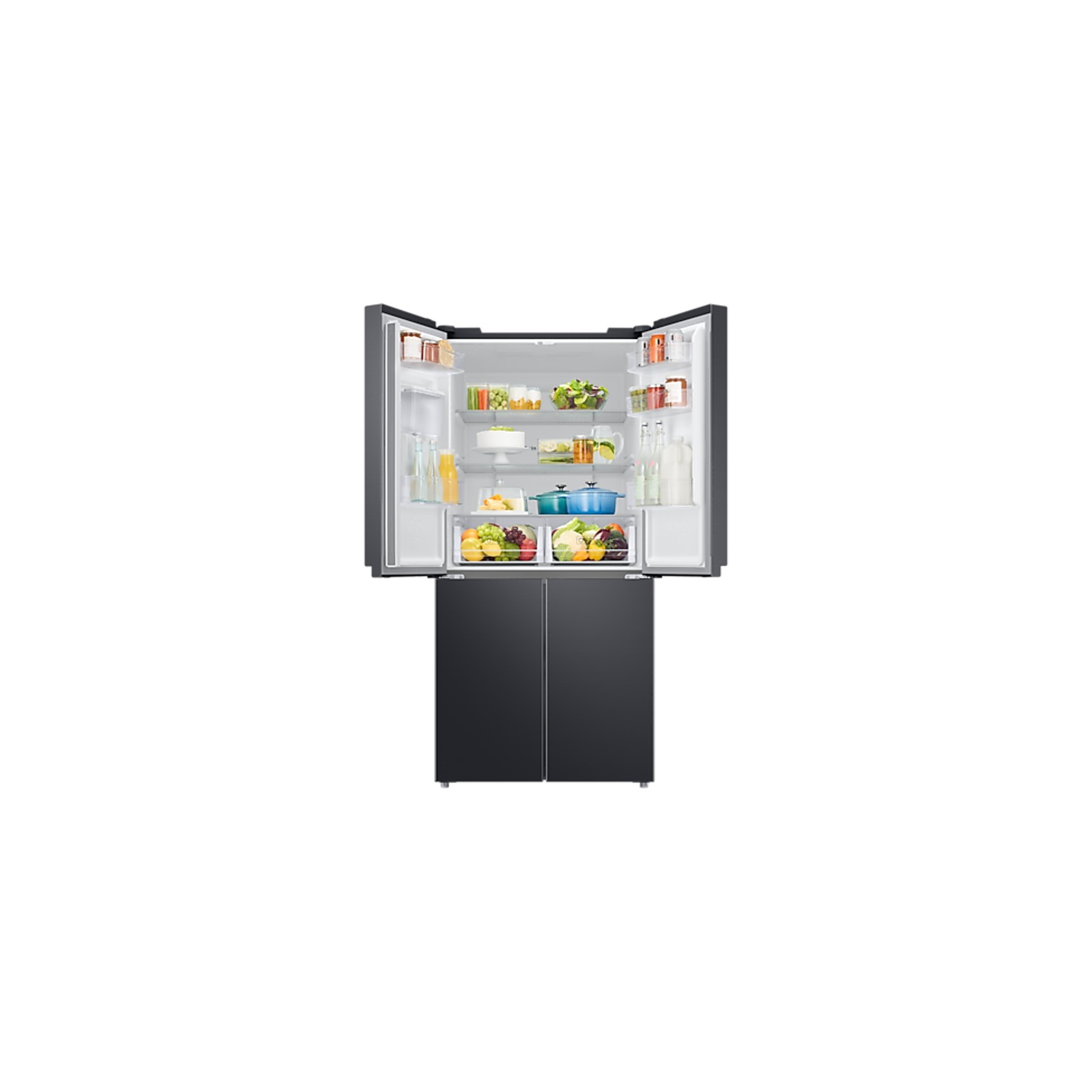 488L French Door Fridge Matte Black gallery detail image