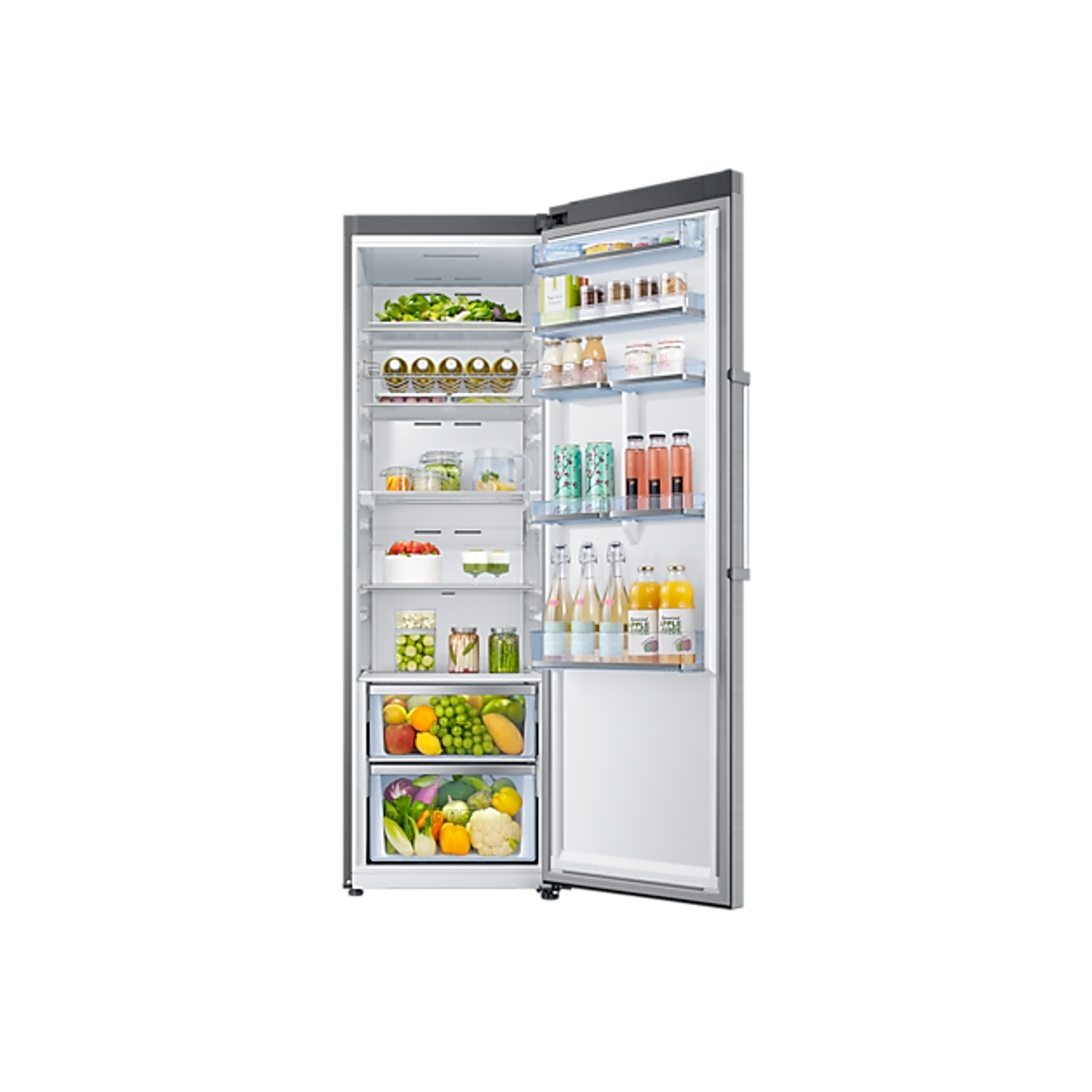387L 1 Door Fridge All Around Cooling Refined Steel gallery detail image