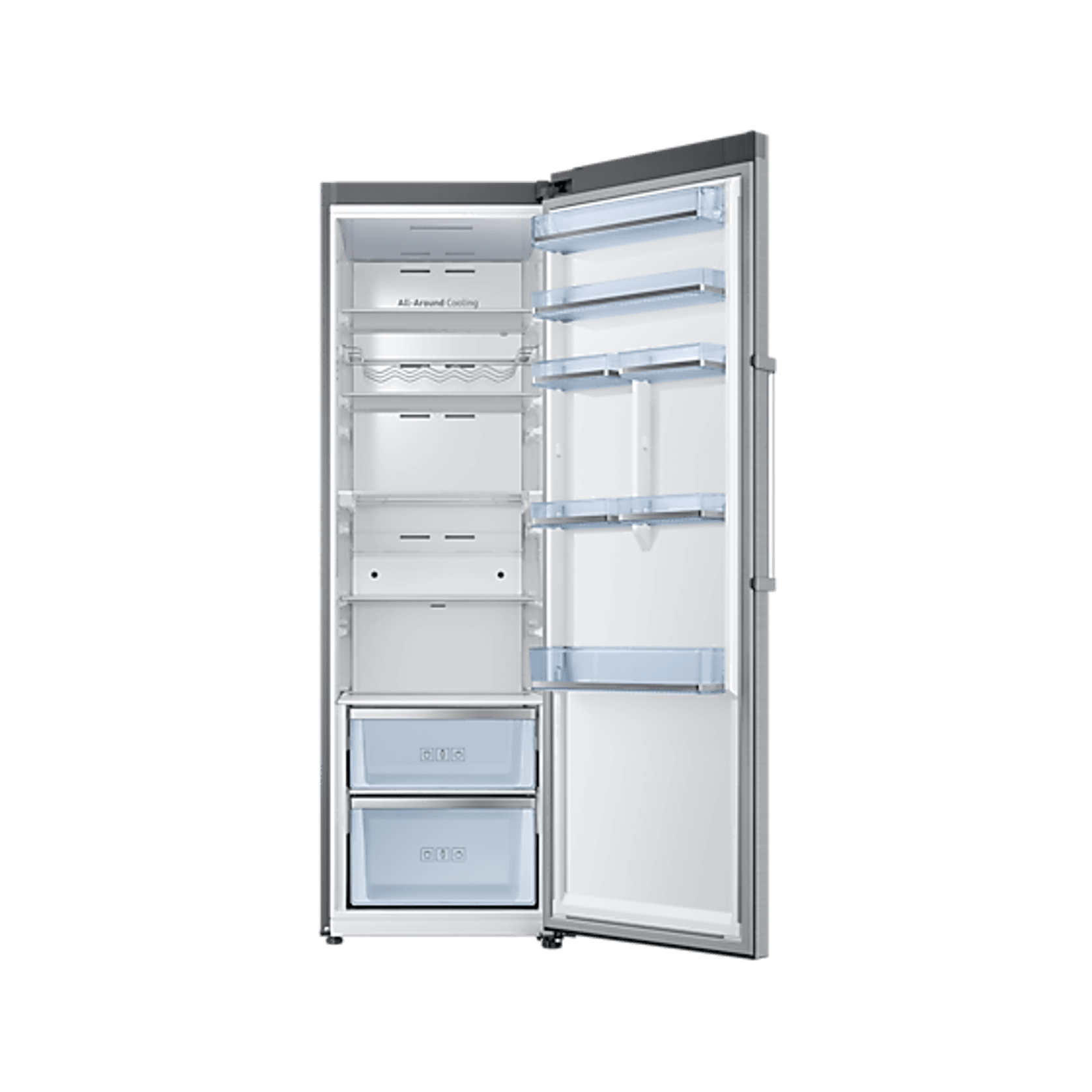 387L 1 Door Fridge All Around Cooling Refined Steel gallery detail image