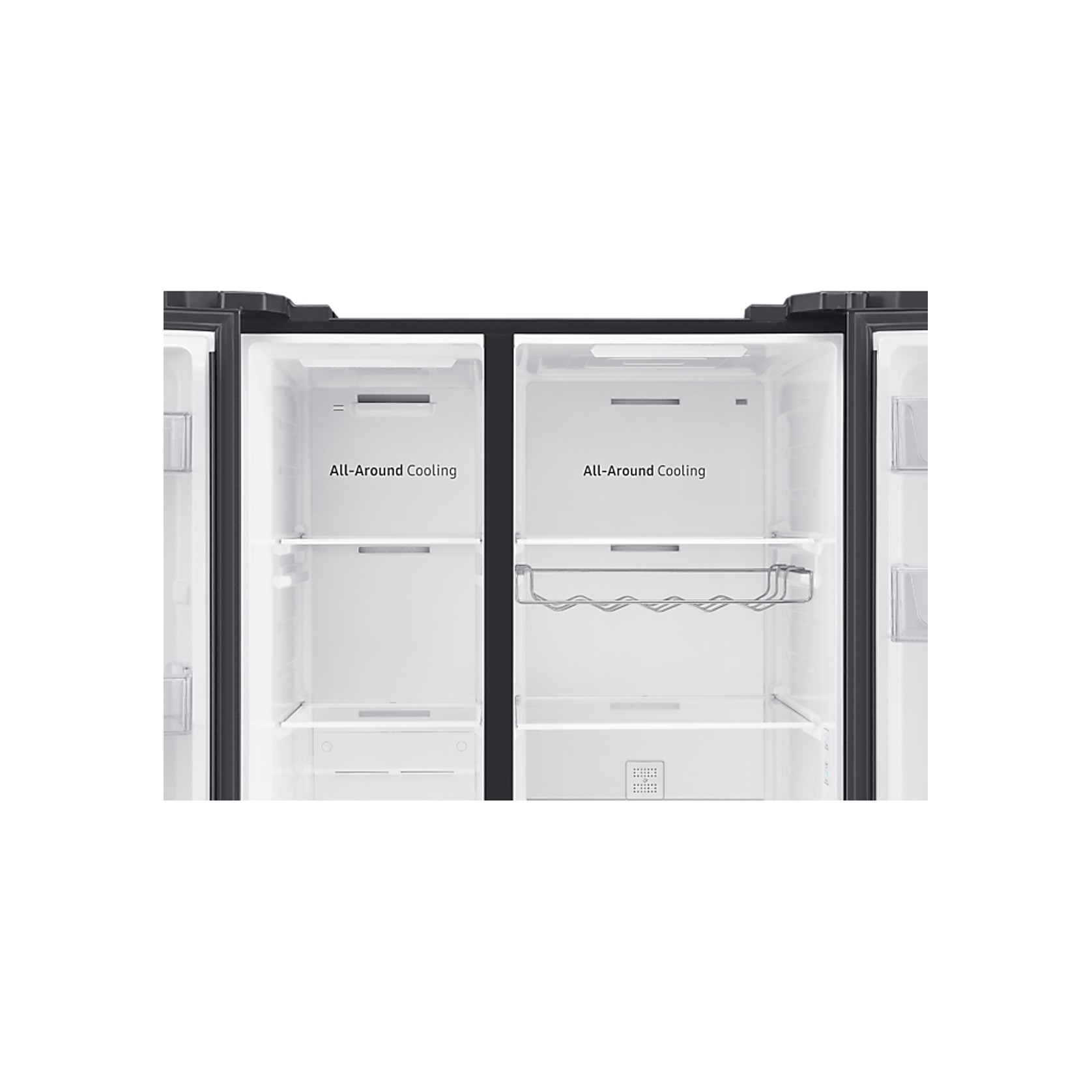 655L Side By Side Fridge All Around Cooling Matte Black gallery detail image