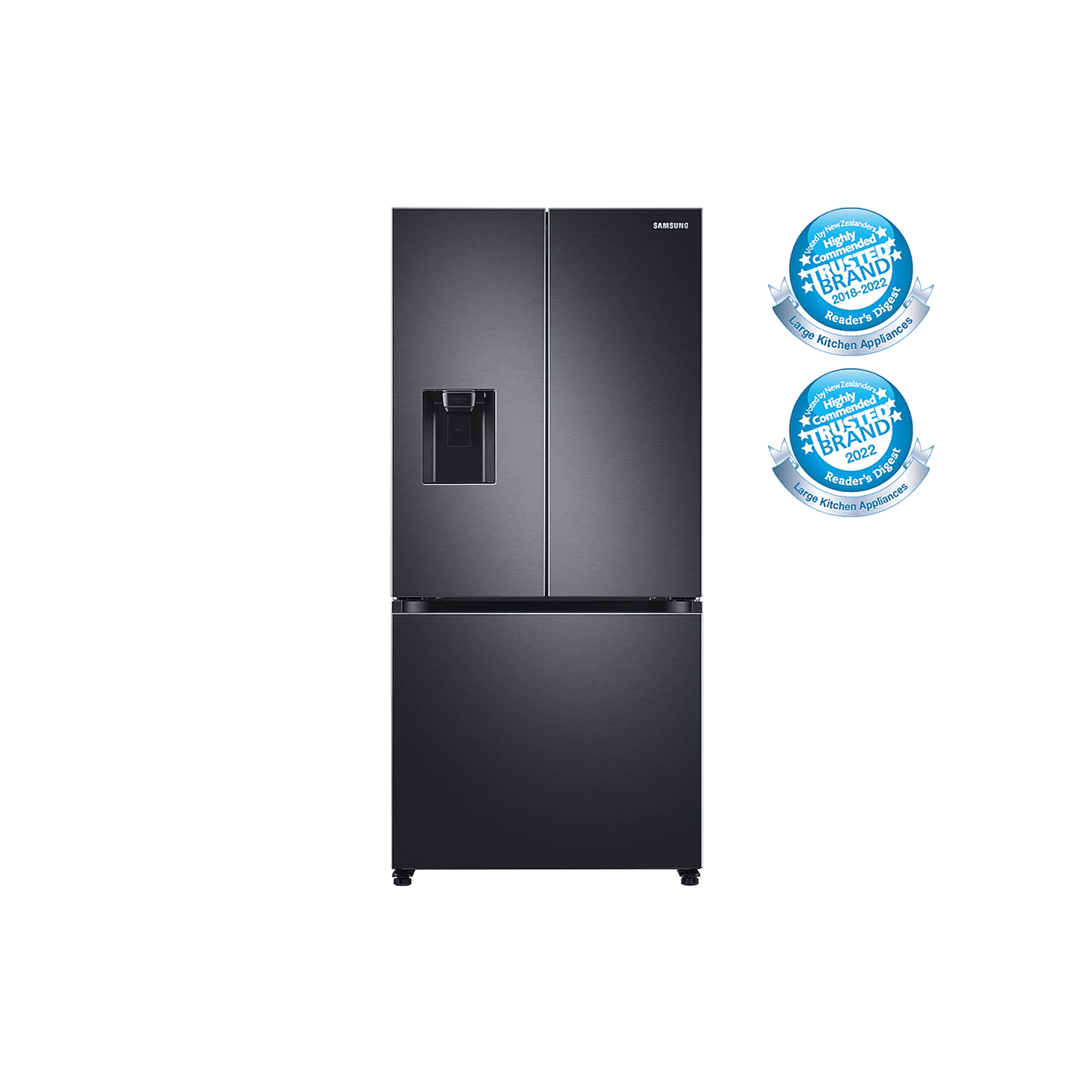 495L French Door Refrigerator Matte Black gallery detail image