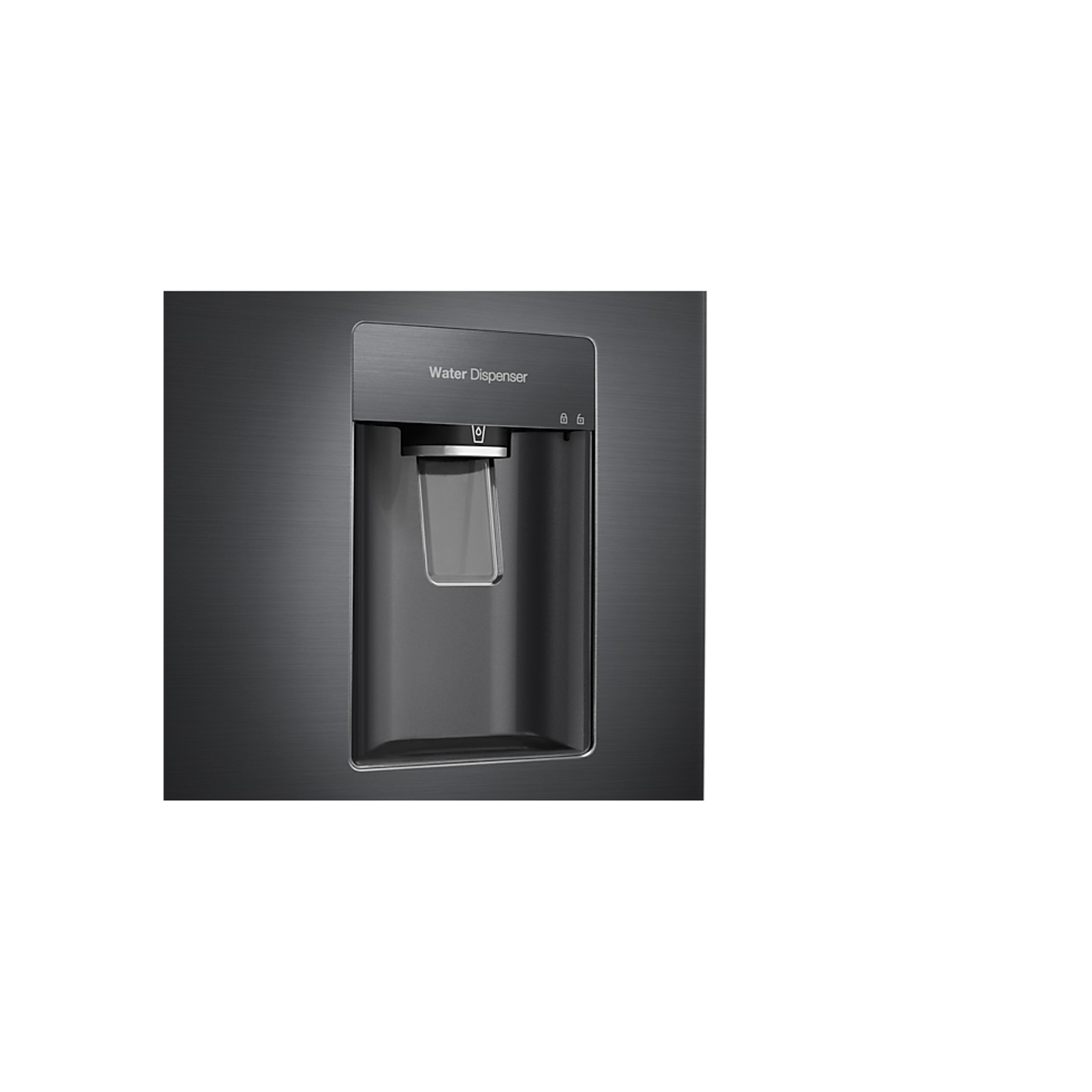 424L Bottom Mount Fridge All Around Cooling Matte Black gallery detail image